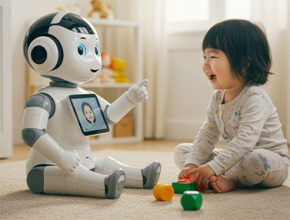 아이와 교감하며 학습과 놀이를 돕는 감성형 로봇